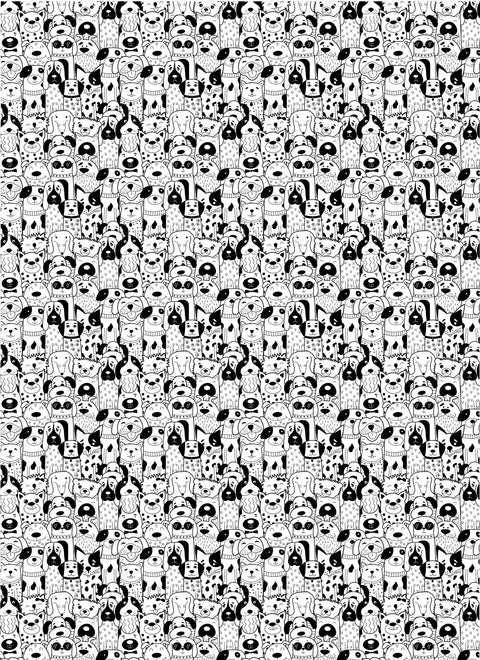 20306 Dog Party – Waterslide Decal for Enamel, Glass & Ceramic