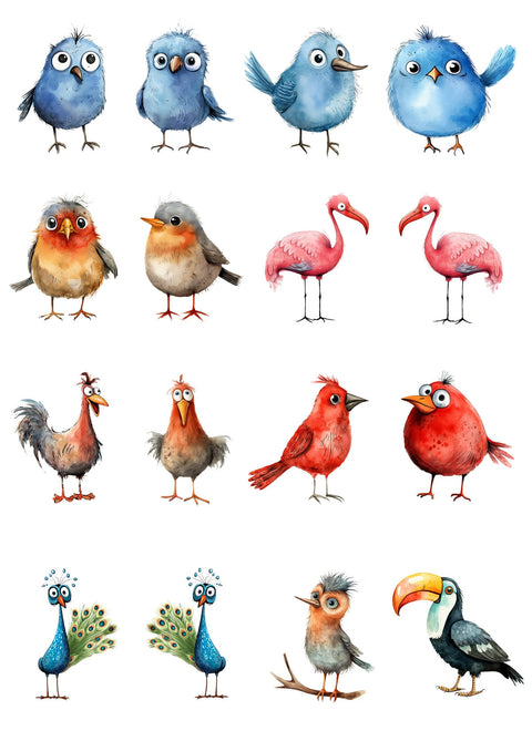 20307 Birdie Earring Sets – Waterslide Decal for Enamel, Glass & Ceramic