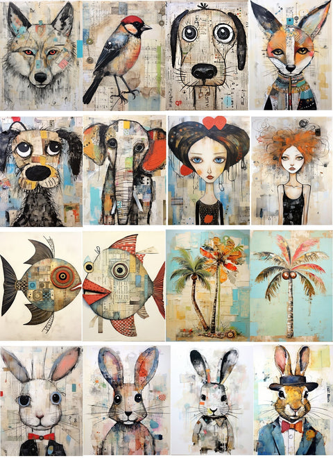 20315 Mixed Media Tiles – Waterslide Decal for Enamel, Glass & Ceramic