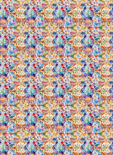 20323 Colorful Watercolor – Waterslide Decal for Enamel, Glass & Ceramic