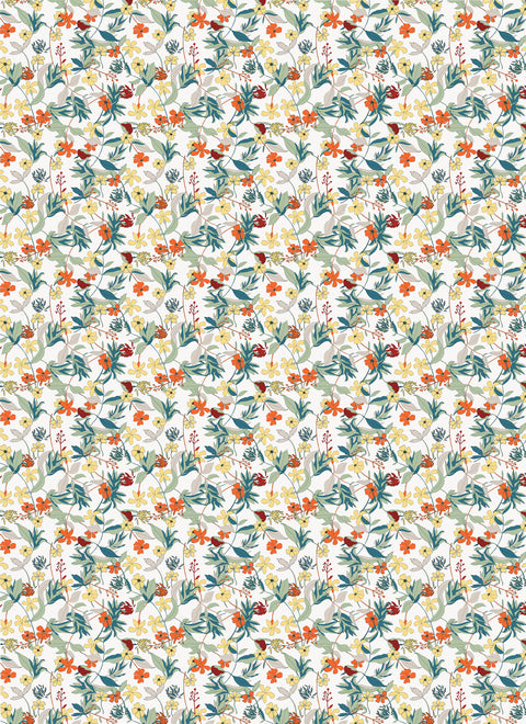 20347 Retro Flowers – Waterslide Decal for Enamel, Glass & Ceramic