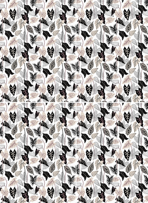 20351 Tropical Leaves – Waterslide Decal for Enamel, Glass & Ceramic