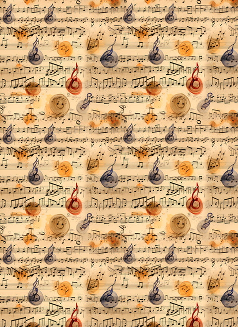 20497 Music Sheet – Waterslide Decal for Enamel, Glass & Ceramic