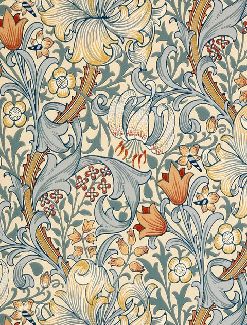 20501 Vintage Morris Floral 27 – Waterslide Decal for Enamel, Glass & Ceramic