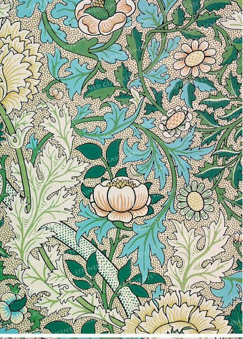 20511 William Morris Tiles – Waterslide Decal for Enamel, Glass & Ceramic