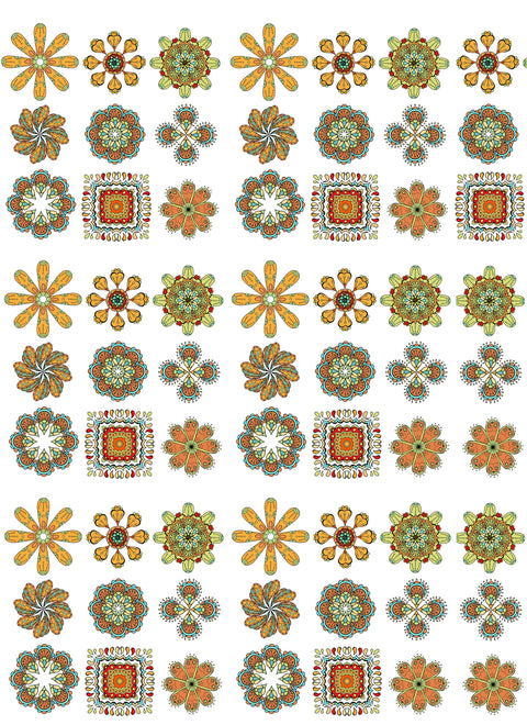 20395 Medallions 1 – Waterslide Decal for Enamel, Glass & Ceramic