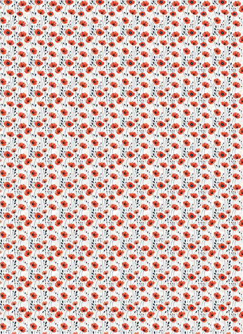 20512 Red Poppies – Waterslide Decal for Enamel, Glass & Ceramic