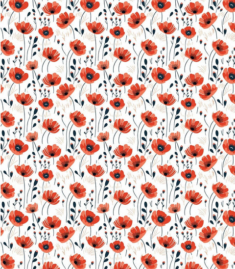 20512 Red Poppies – Waterslide Decal for Enamel, Glass & Ceramic