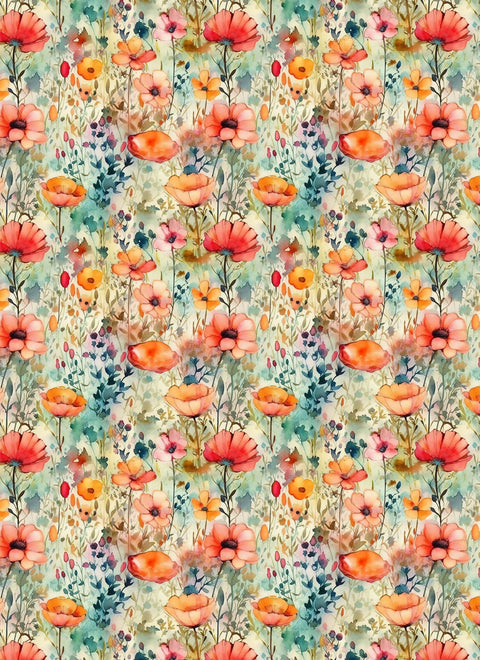 20529 Flowers Wild 3 – Waterslide Decal for Enamel, Glass & Ceramic