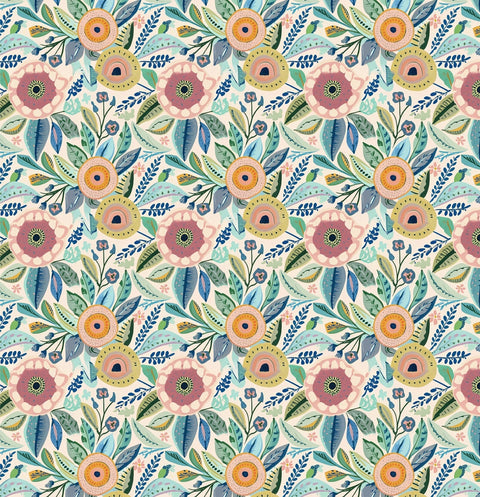 20243 Vintage Floral – Waterslide Decal for Enamel, Glass & Ceramic