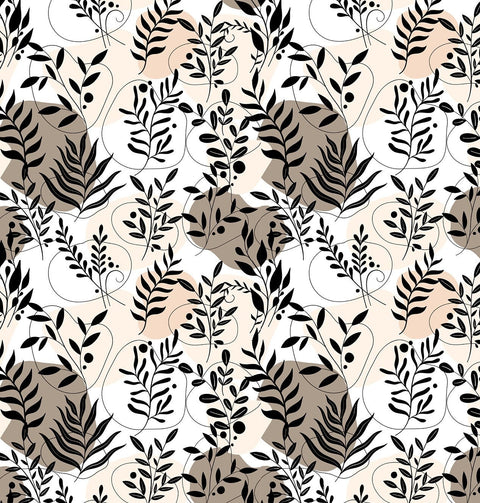 20252 Boho Tropical Leaves – Waterslide Decal for Enamel, Glass & Ceramic