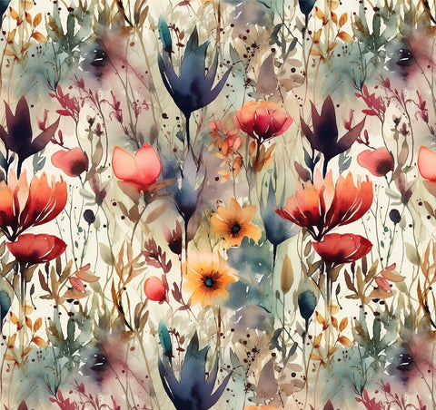 20406 Wild Flowers 2 – Waterslide Decal for Enamel, Glass & Ceramic