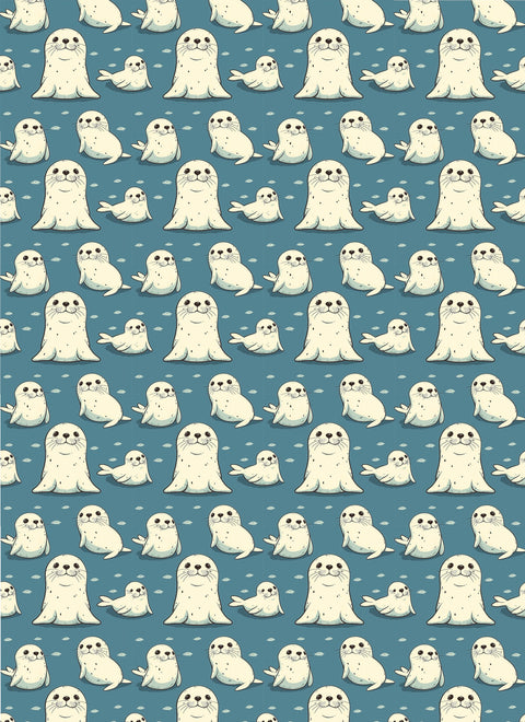 20435 Baby Seals – Waterslide Decal for Enamel, Glass & Ceramic