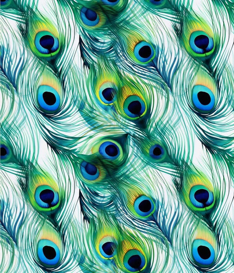 20438 Peacock Feathers – Waterslide Decal for Enamel, Glass & Ceramic