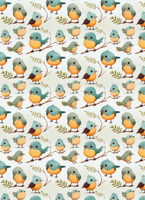 20439 Bird Cuties – Waterslide Decal for Enamel, Glass & Ceramic