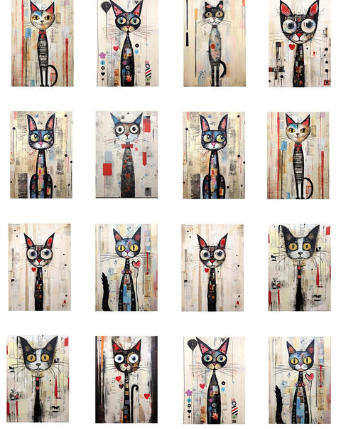 20544 The Cat Crew – Waterslide Decal for Enamel, Glass & Ceramic