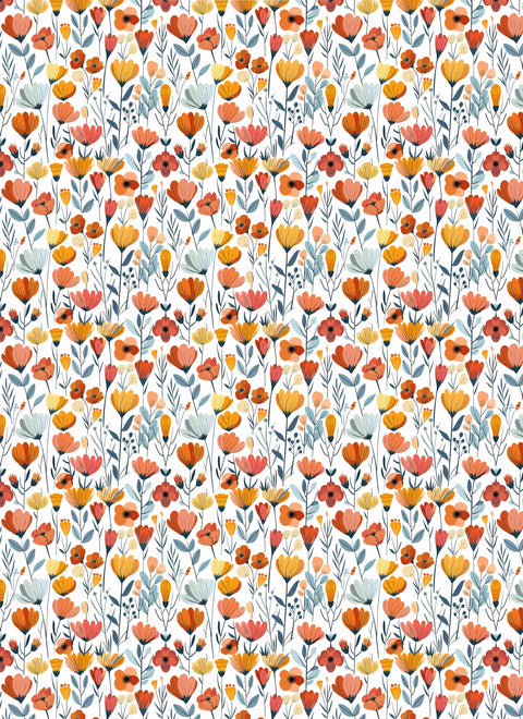 20470 Flowers 8 – Waterslide Decal for Enamel, Glass & Ceramic