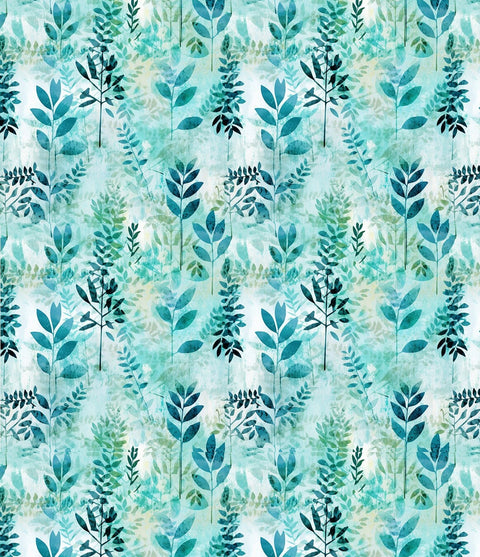 20482 Turquoise Floral – Waterslide Decal for Enamel, Glass & Ceramic