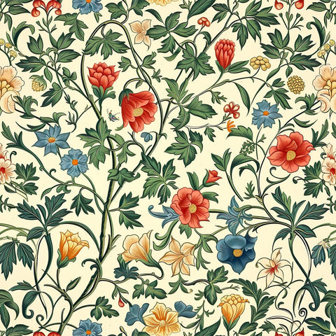 20557 Vintage William Morris 12 – Waterslide Decal for Enamel, Glass & Ceramic