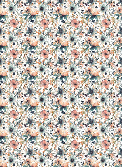 20559 Floral 3 – Waterslide Decal for Enamel, Glass & Ceramic