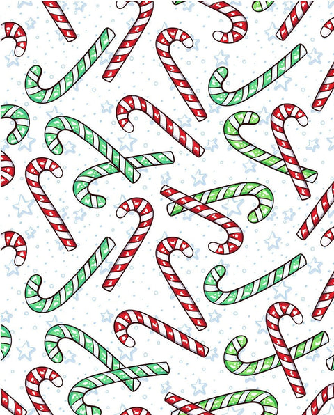20561 X'mas Candy Canes – Waterslide Decal for Enamel, Glass & Ceramic