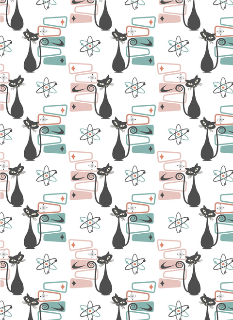 20587 Atomic Cats 2 – Waterslide Decal for Enamel, Glass & Ceramic