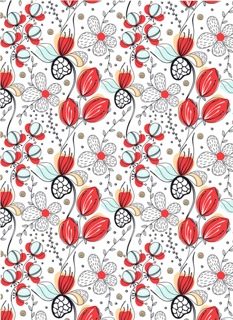 20494 Floral Whimsy – Waterslide Decal for Enamel, Glass & Ceramic