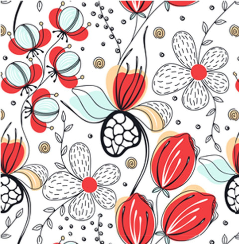 20494 Floral Whimsy – Waterslide Decal for Enamel, Glass & Ceramic