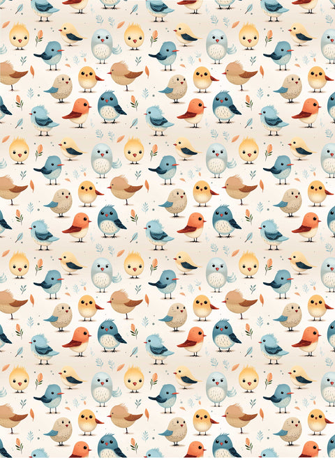 20507 Adorable Birds 3 – Waterslide Decal for Enamel, Glass & Ceramic