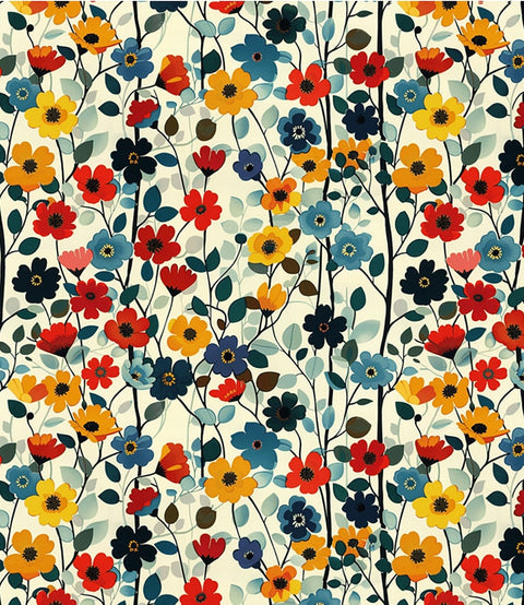 20508 Native Flowers 1 – Waterslide Decal for Enamel, Glass & Ceramic