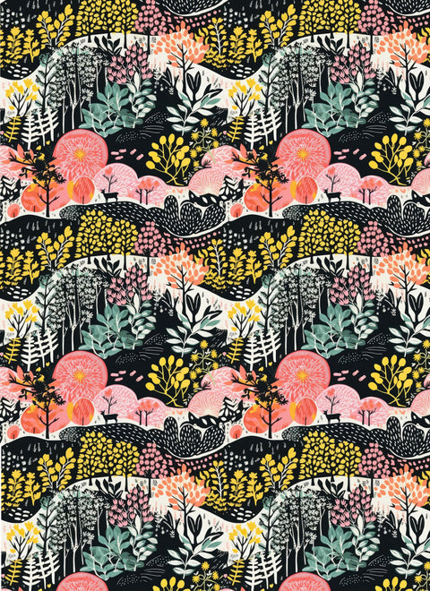 20530 Whimsical WoodBlock – Waterslide Decal for Enamel, Glass & Ceramic