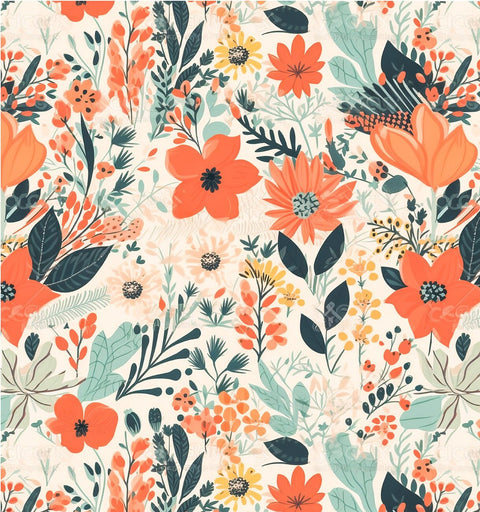 20534 Spring Flowers – Waterslide Decal for Enamel, Glass & Ceramic