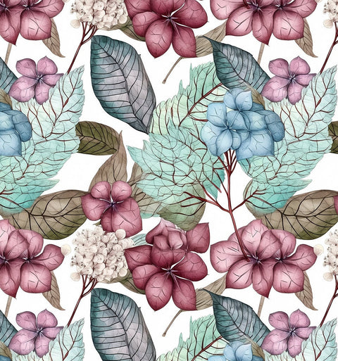 20542 Hydrangea Floral – Waterslide Decal for Enamel, Glass & Ceramic