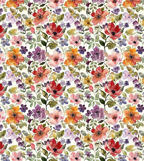 20614 Red Floral – Waterslide Decal for Enamel, Glass & Ceramic