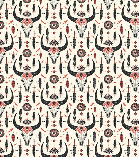 20616 Western Horns – Waterslide Decal for Enamel, Glass & Ceramic