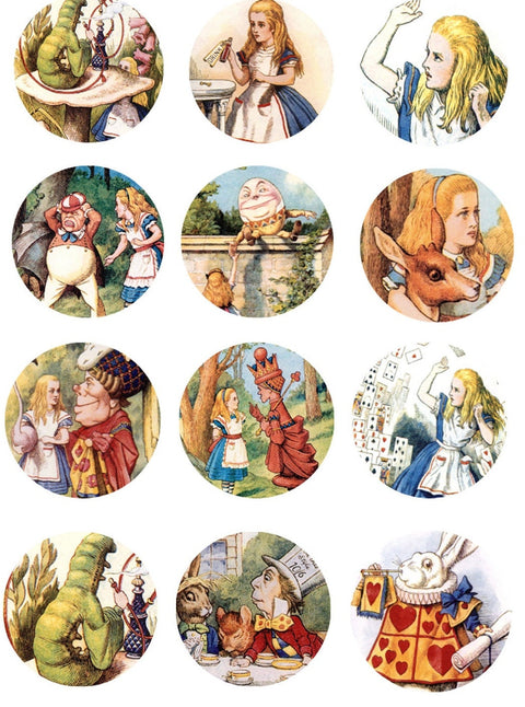 20615 Alice in Wonderland – Waterslide Decal for Enamel, Glass & Ceramic