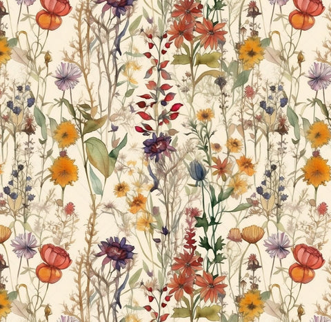 20548 Boho Wildflowers – Waterslide Decal for Enamel, Glass & Ceramic