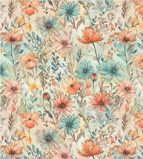 20553 Floral 8 – Waterslide Decal for Enamel, Glass & Ceramic