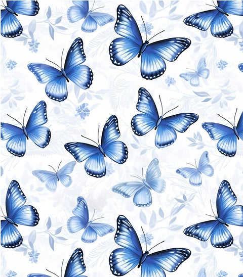 20560 Blue Butterflies – Waterslide Decal for Enamel, Glass & Ceramic