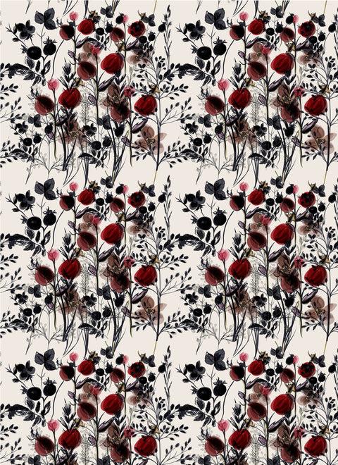 20569 Dark Tulips – Waterslide Decal for Enamel, Glass & Ceramic