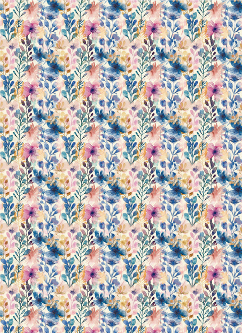 20571 Summer Floral – Waterslide Decal for Enamel, Glass & Ceramic