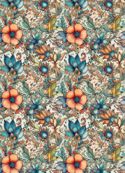 20578 Water Flower – Waterslide Decal for Enamel, Glass & Ceramic