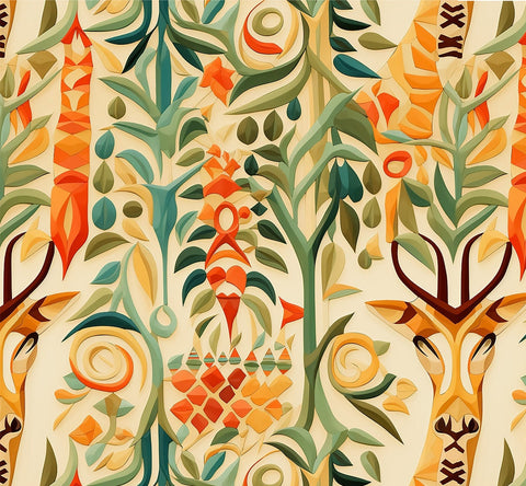 20579 Jungle Abstract – Waterslide Decal for Enamel, Glass & Ceramic