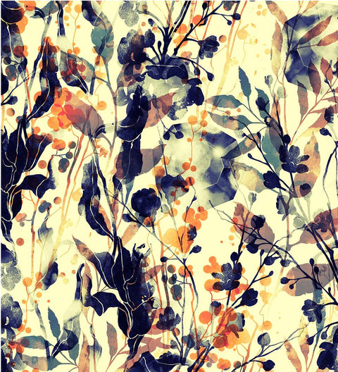 20599 Dark Leaves – Waterslide Decal for Enamel, Glass & Ceramic