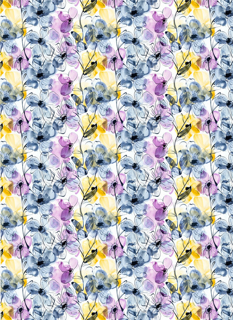 20602 Soft Floral – Waterslide Decal for Enamel, Glass & Ceramic