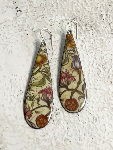 Vintage W. Morris 45 Design Enamel Decals, enamel supplies, ceramic decals, fusible decal, glass decals, 20566