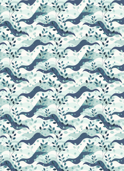 20637 Botanical Abstract – Waterslide Decal for Enamel, Glass & Ceramic