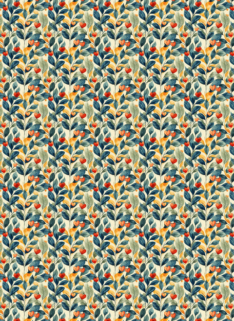 20638 Hearts & Leaves – Waterslide Decal for Enamel, Glass & Ceramic