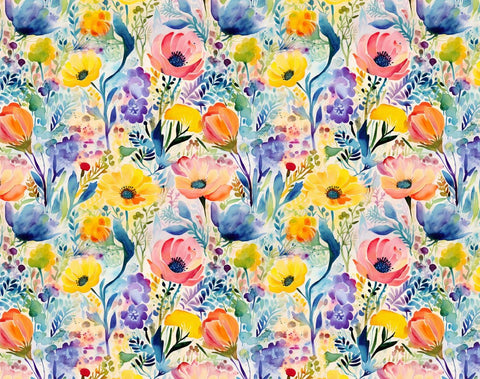 20646 Lively Floral – Waterslide Decal for Enamel, Glass & Ceramic