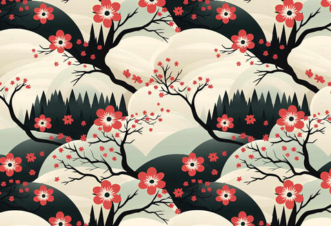 20675 Japandi 6 – Waterslide Decal for Enamel, Glass & Ceramic